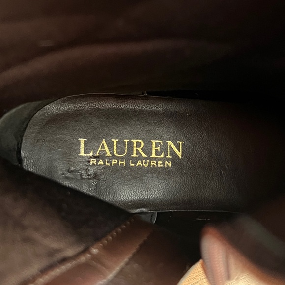 Lauren Ralph Lauren Brown Leather Riding Boots - Picture 5 of 6